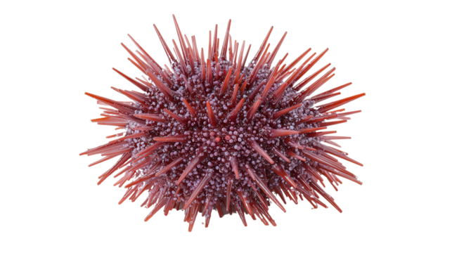 live sea urchin, isolated, transparent, png, background, cutout
