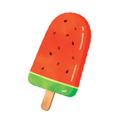 Ice cream bars. Popsicle sticks. Ice cream on a stick. Summer. Colorful. Sweet. Cute. Watermelon flavor.