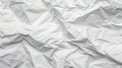 Obraz premium High-Resolution Crumpled White Paper Texture Background
