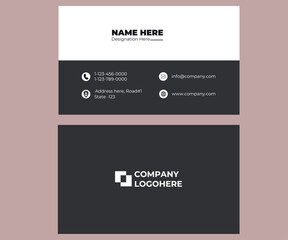 Naklejka premium Simple & Corporate Business Card