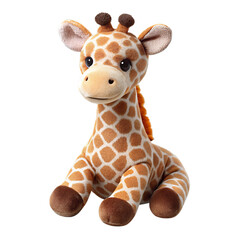 giraffe toy isolated on white background
