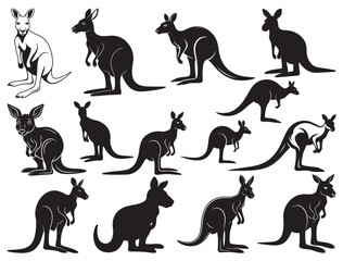 CUTE KANGAROO SILHOUETTE