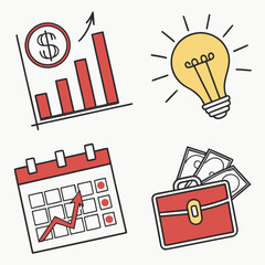 Minimalist Business Icons – Flat Design Vector Pack