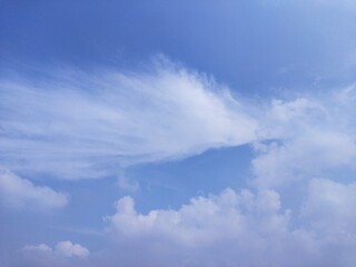 blue sky with clouds