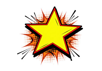 Isolated Comic Book Style Starburst Explosion © Nicolas