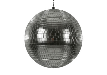 Isolated Disco Ball Shimmering Night