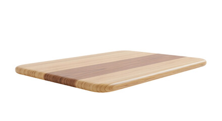 Wooden cutting board with two tone design