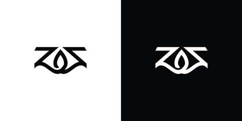 Modern and Unique ZS logo design