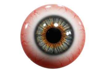 Isolated Close-up of a Realistic Human Eye with Detailed Iris