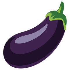eggplant isolated on white