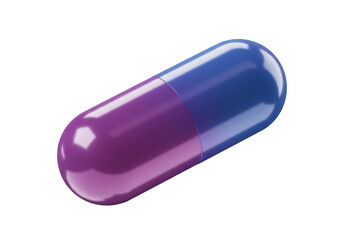 Isolated Medical Capsule Pill Two Toned