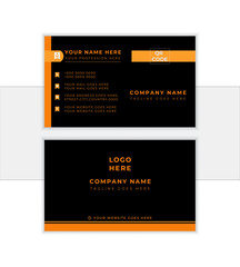 Modern and Creative Business card Graphic Design. landscape orientation. Modern simple light business card template with flat user interface. Vector illustration print template. 
                 