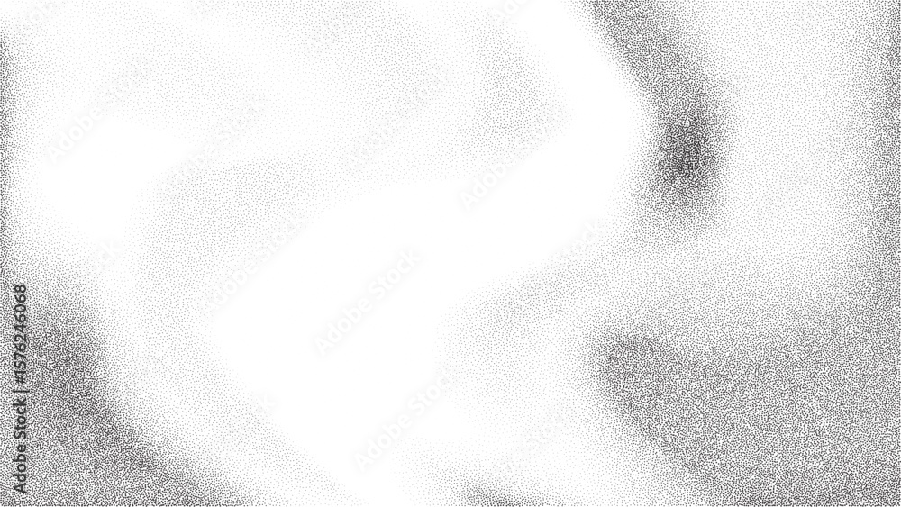 Poster noise gradient grain background with abstract black and white effect. paint vector brush dots and sh