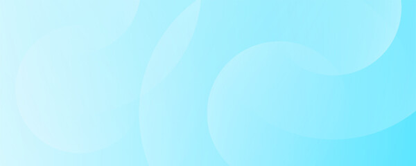 Minimalist banner background, pastel colorful, Light Blue gradations. Circle effect style geometric, abstract background.