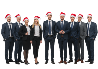Successful and happy team isoted on transparent background, PNG