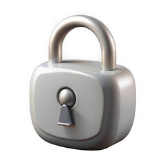 3d rendered metallic padlock isolated on black background representing security and protection