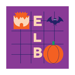 Fototapeta premium Halloween grid icons