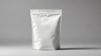 Blank White Zipped Food Packaging Mockup