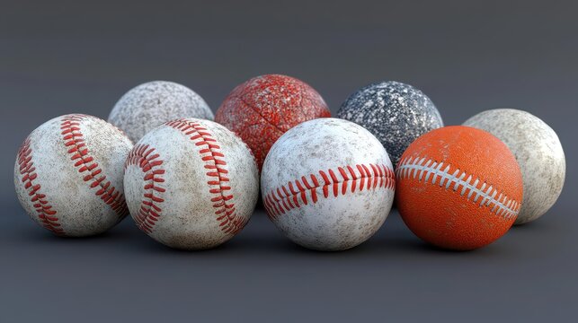 Aged Baseball Collection