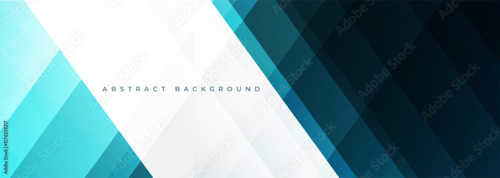 Canvas Prints dark blue abstract wide banner with white line and geometric shapes. vector modern abstract backgrou
