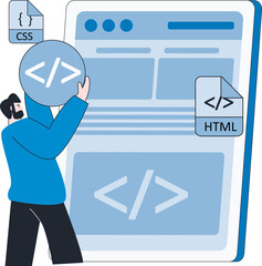 Programmer web landing page design application