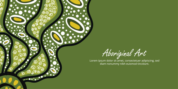 Cultural art print in Aboriginal style with customizable wording