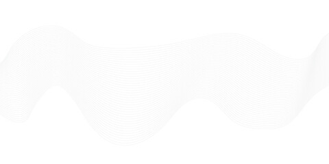 Abstract grey, white wavy smooth element swoosh speed wave modern stream curve and technology lines on transparent background. 