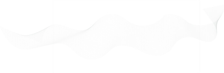 Abstract grey, white wavy smooth element swoosh speed wave modern stream curve and technology lines on transparent background. 