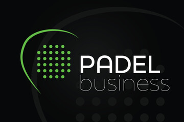 Padel Tennis Logo Illustration