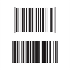 Barcode icon design isolated bar code vector for inventory and scanning
