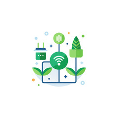 Smart Energy Hub Home Eco Leaf Power