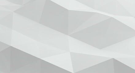 Fototapeta premium Abstract White Polygonal Surface Background for Design