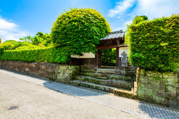 Fototapeta premium 鹿児島県 出水市 麓の町並み