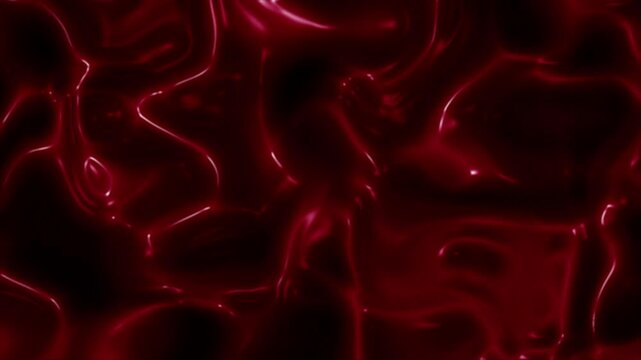 Fluid Red Elegance Abstract Waves of Glossy Motion and Sensual Depth