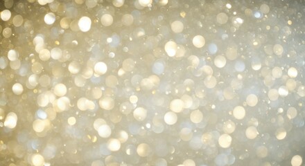 Abstract Golden Light Bokeh Background for Celebration
