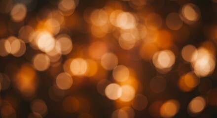 Fototapeta premium Blurred Warm Lights Background Abstract Bokeh Effect