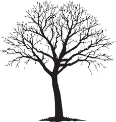 Obraz premium Tree silhouette Vector | Minimalist & Trendy Tree Silhouette Design | Unique & Stylish Tree Artwork for Vector design