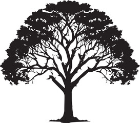  Tree silhouette Vector | Minimalist & Trendy Tree Silhouette Design | Unique & Stylish Tree Artwork for Vector design