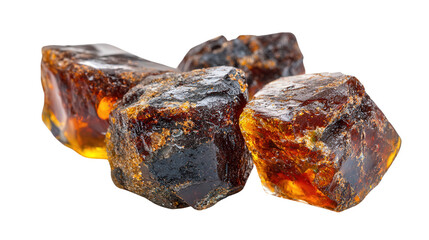 Andalusite gemstone quality lump background isolated on a Transparent background, PNG file.