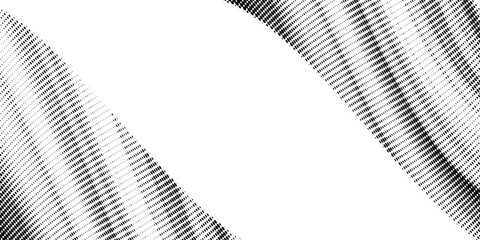 Abstract halftone background with wavy surface made of gray dots on white. eps10