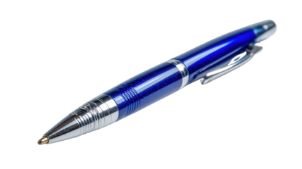 Ballpoint pen background isolated on a Transparent background, PNG file.
