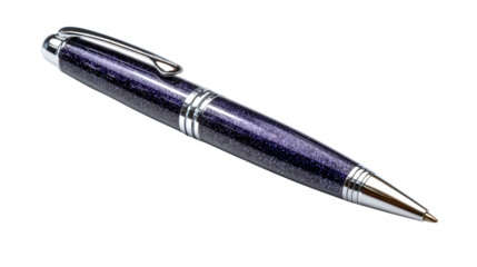 Ballpoint pen background isolated on a Transparent background, PNG file.