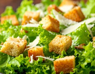 Classic Caesar Salad Close-up