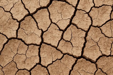 a close-up view of dry, cracked earth under the relentless sun