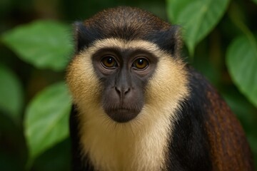 Obraz premium A Monkey's Gaze into the Wild