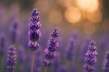 Obraz premium Lavender Fields at Dusk