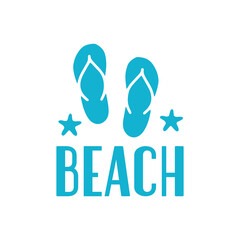 Beach typography clip art design on plain white transparent isolated background for card, shirt, hoodie, sweatshirt, apparel, tag, mug, icon, poster or badge