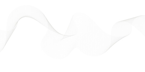 Abstract grey, white smooth element swoosh speed wave modern stream transparent background. Abstract wave line for banner, template, wallpaper background with wave design. 