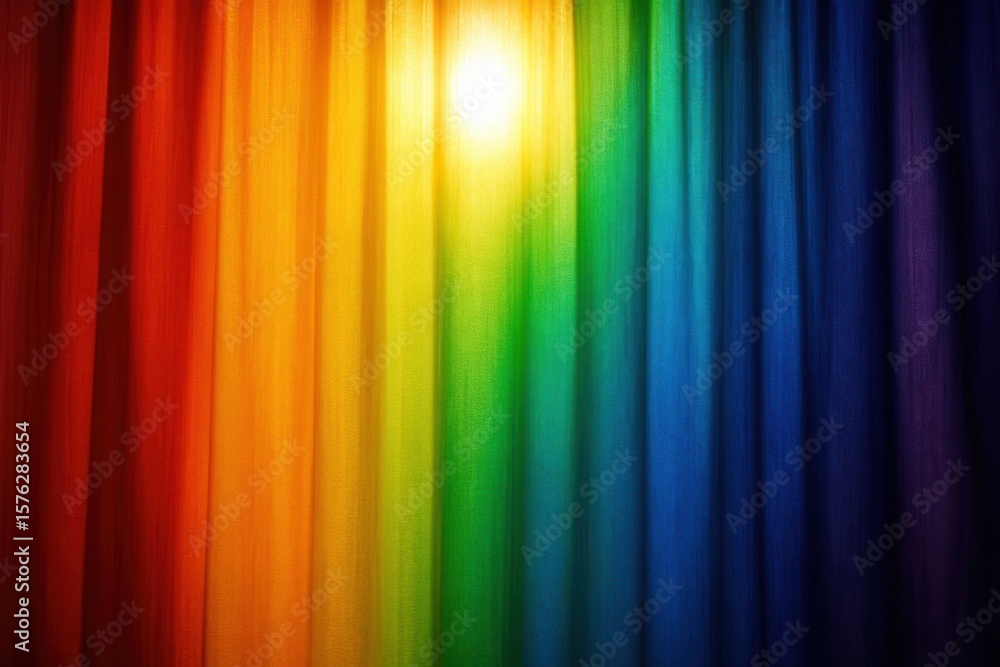 Poster a vibrant spectrum of colors blending into a rainbow-like effect
