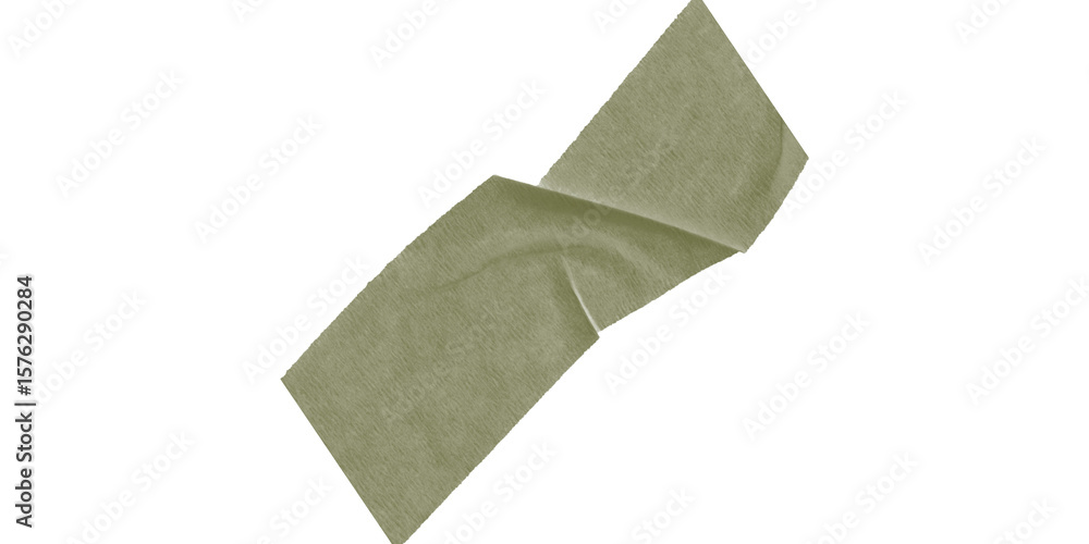 Poster an olive green irregular shape on a black background in a simple digital rendering style